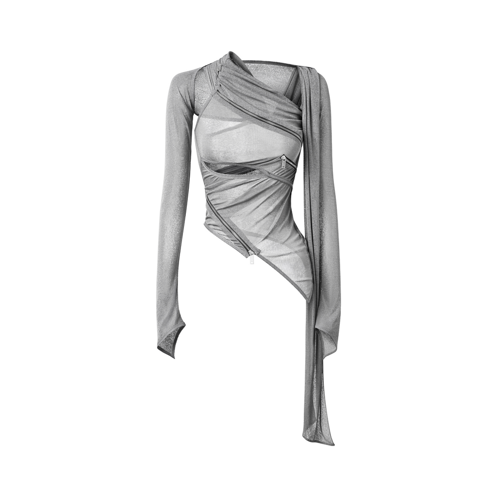 ZD - ZIPOCALYPSE TOP (GREY/BLACK)
