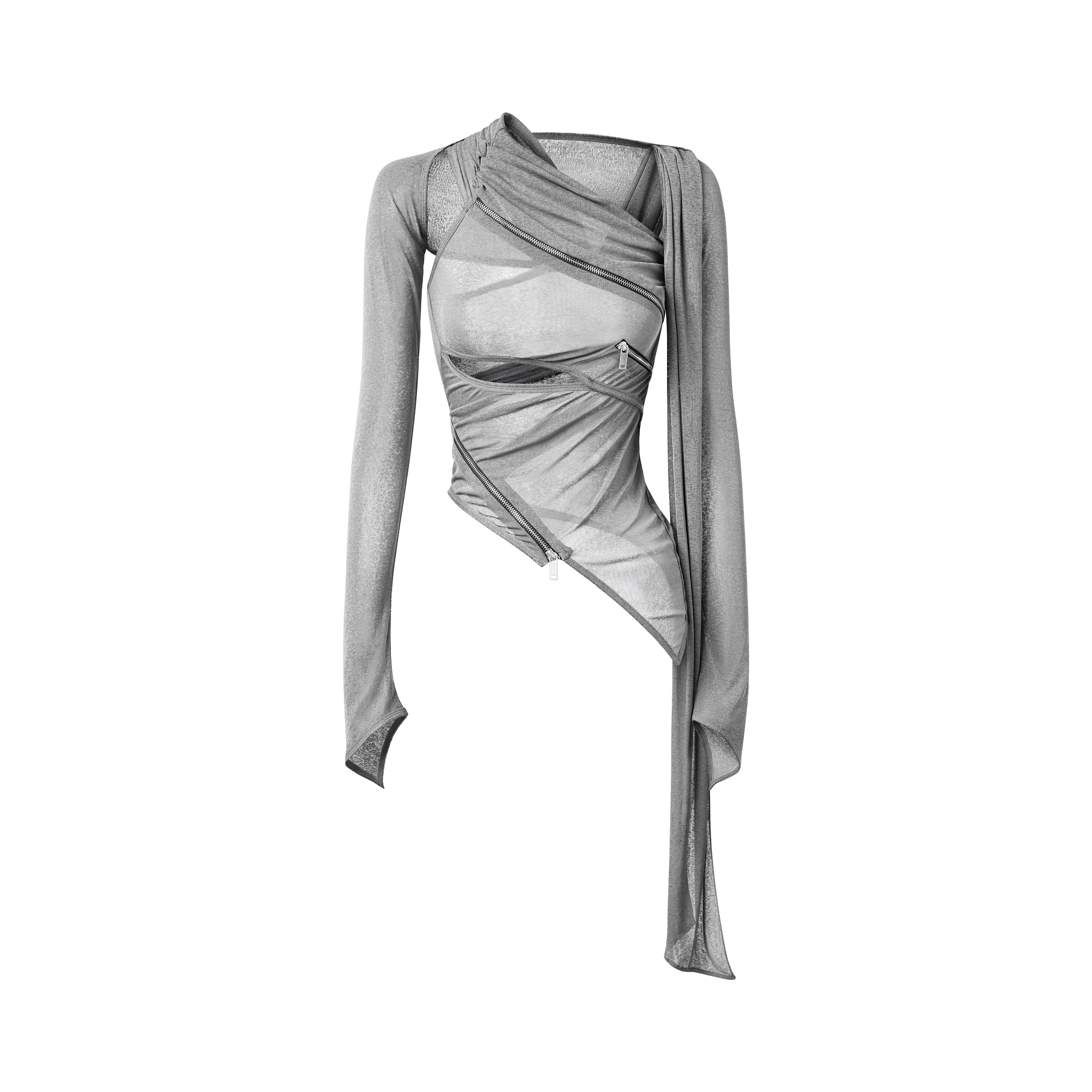 ZD - ZIPOCALYPSE TOP (GREY/BLACK)