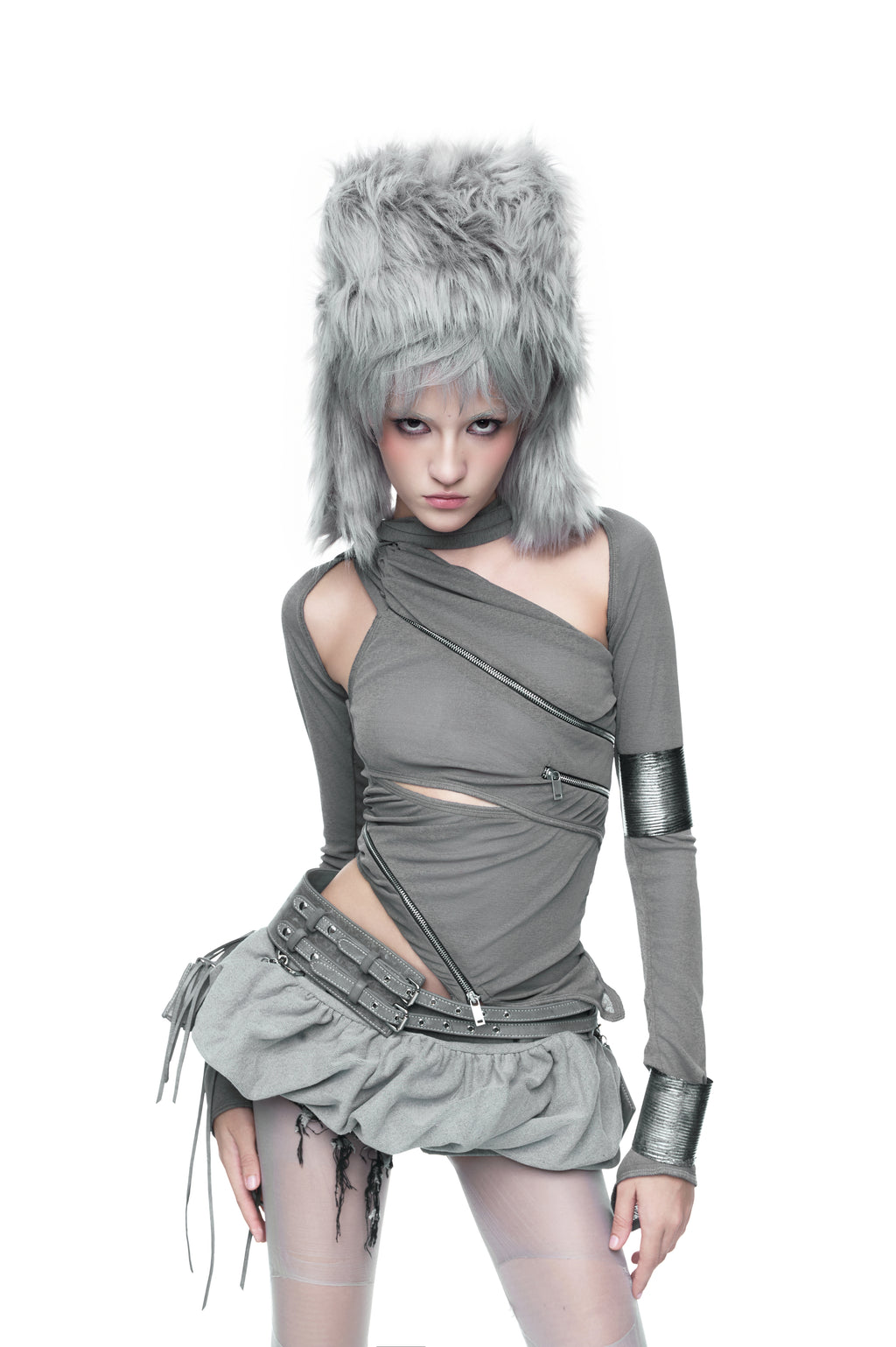 ZD - ZIPOCALYPSE TOP (GREY/BLACK)