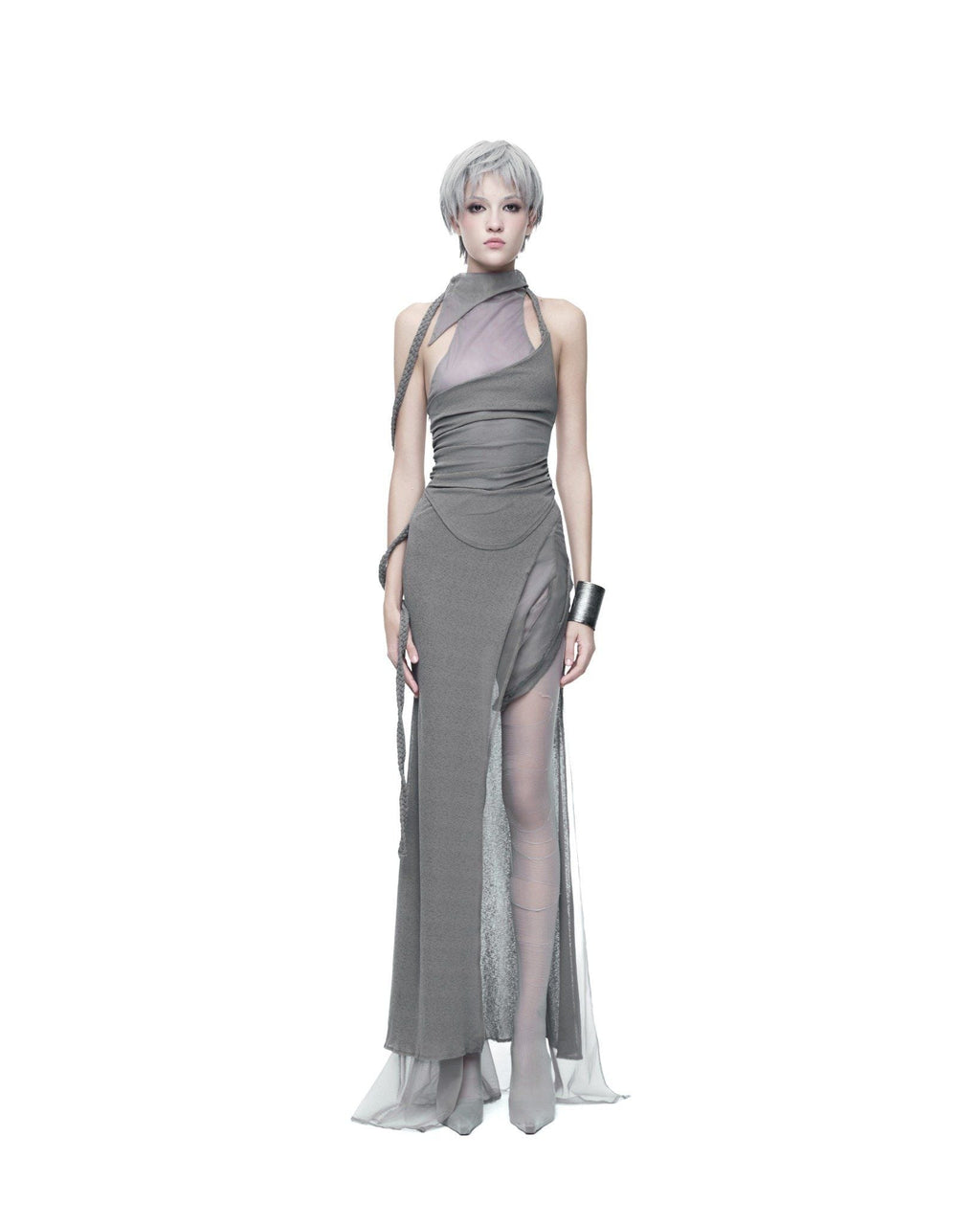 ZD - ASHBRAID TOP (GREY/BLACK)
